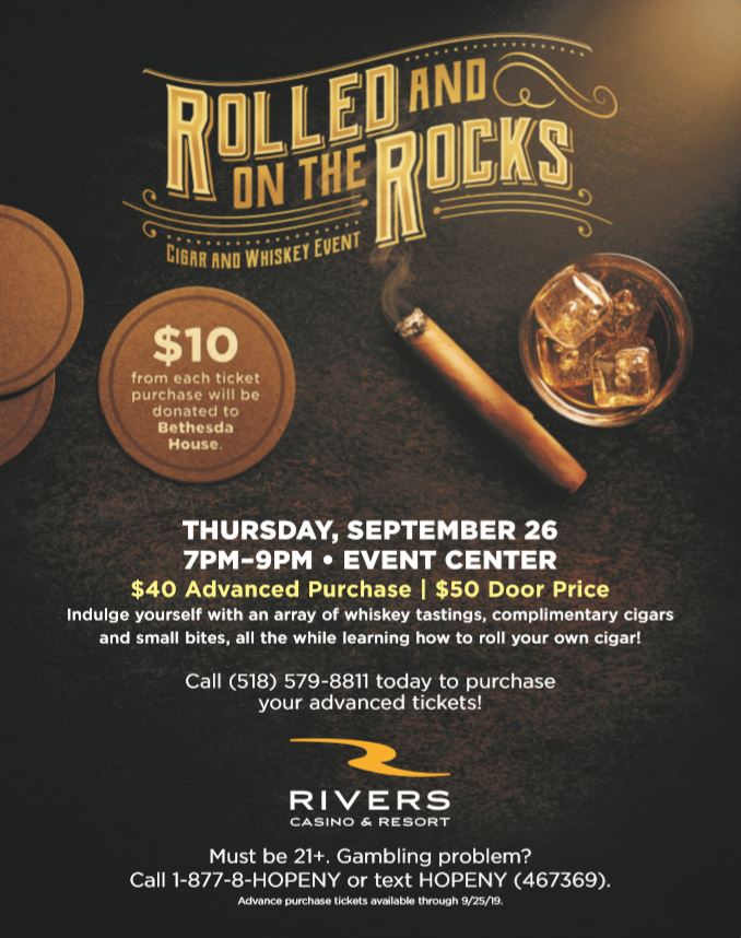 Rolled & On The Rocks; Rivers Casino and Resort Continues to Support Bethesda House